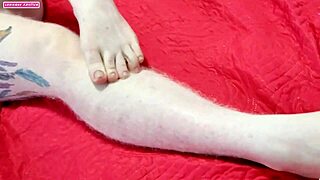 Kissing those sexy feet then climbing on for wild fucking, what a delicious thrill?