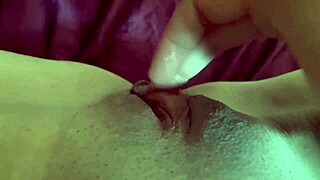 italian milf artemisia fingers her wet shaved big tits pussy in hot pov!