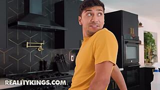 Ny ny lew and stepdaughter lick pussies then max joins threesome!