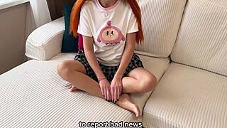 stepdad cums in mouth while boyfriend's load drips from my pussy taboo