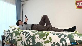 asian babe screams loud as hairy pussy takes deep creampie pounding