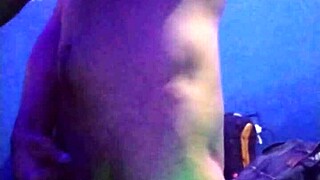 Crazy latina student shaves pussy then masturbates solo