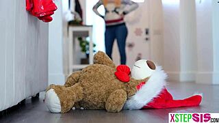 Khloe Kapri bratty stepsis bends over doggystyle for Christmas fuck