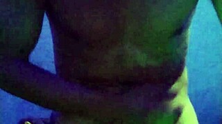 Crazy latina student shaves pussy then masturbates solo