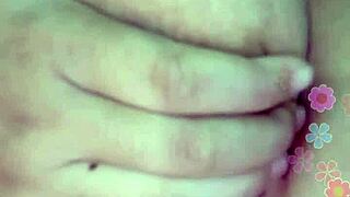 indonesian webcam girl teases with bouncy boobs up close