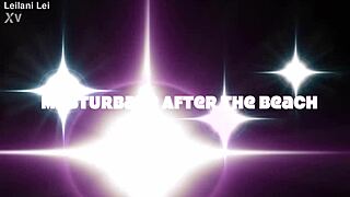 tan lines tease after beach bikini slip-off fun