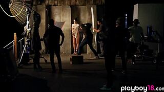 Alexandra Tyler Boldly Strips Perfect Natural Tits Outdoors