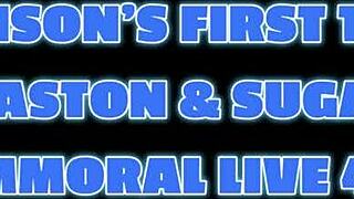 tall busty 19yo blonde & buddy spill on first threesome casting 😍💦 deepthroat fun