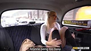 Think this hot blonde Gina Varney can handle taxi driver's cock bent over cowgirl in the car?