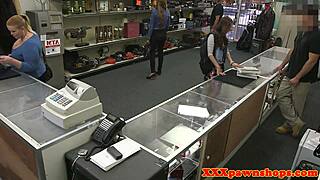 oh damn, spex babe rides pawnbroker's monster cock hard