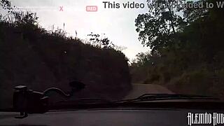 Hot Dreadlocks Babe's Wet Pussy Fucked Publicly, Almost Caught!