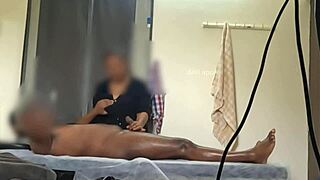 thailand spa lady's soft hands finally jerk that throbbing dick emotional release