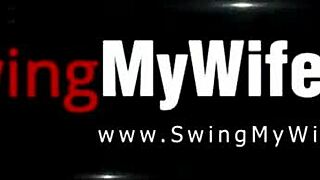 How's this wild bride housewife seducing at her wedding?