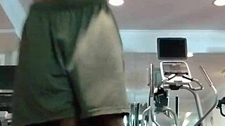 athletic fitness babe nails her steamy pole dance workout session