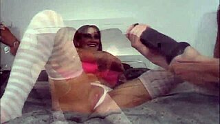 Brunette pornstar honey takes double anal and facial cumshots