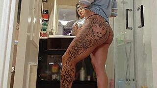 wanna see me destroy my huge dildo with ass and mouth??