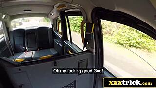i can't believe how this blonde bimbo's ass stretches huge in the london taxi ride