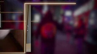 thai blonde babe bends over for intimate creampie on first date