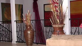 my blonde slut wife jumps her pussy on huge cock