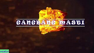 hey bhabhi finally agrees to wild sex party with hot gangbang action