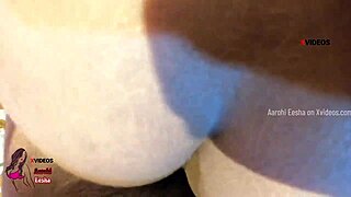 Indian girl's first anal DP screams