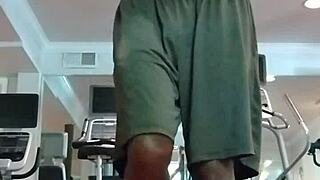 athletic fitness babe nails her steamy pole dance workout session