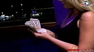 Skinny Blonde Slut's Small Tits Bounce in Creampie Fuck