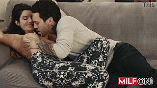 Sexy Silvia Saige Seduces Neighbor with Big Tits Blowjob