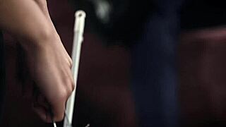 House Owner Grabs Latina Babe's Big Ass Uniform Blowjob And Cock Pound