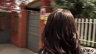 Big ass spanish teen fucked doggystyle on tv set