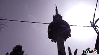 Big ass spanish teen fucked doggystyle on tv set