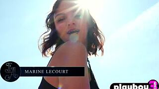 my heart pounds watching petite blonde teen model strip and pose hot outdoors