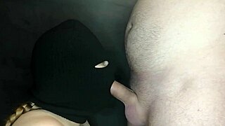 Step Sister's Balaclava Hides Face as Hot Mouth Deepthroats Monster Cock Sloppily in Pov Roleplay