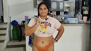 the homeowner came for rent so i offered my curvy body and he pounded me hard dirty old man it hurts but harder