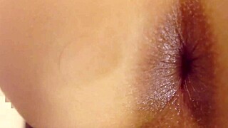 stepsister unwraps her wet pussy as birthday gift for me