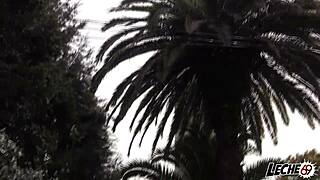 Big ass spanish teen fucked doggystyle on tv set