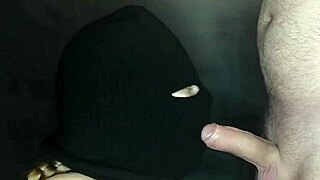 Step Sister's Balaclava Hides Face as Hot Mouth Deepthroats Monster Cock Sloppily in Pov Roleplay