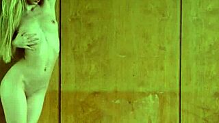 my heart pounds watching petite blonde teen model strip and pose hot outdoors