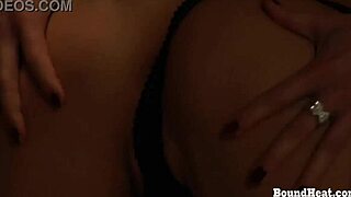 mistress bends and fingers big ass lesbian slave's pussy to orgasm