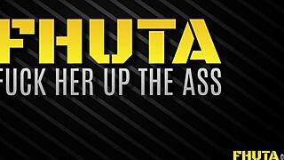 hey check her riding that monster cock deep in her tight ass till she squirts