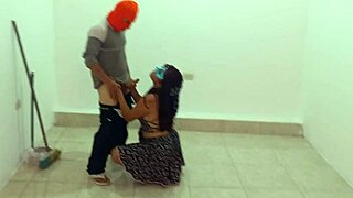 Lazy latina milf seduces boss's stepson for hardcore work sex ride