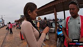 hey check this amateur thai teen couple banging outdoors on thailand island