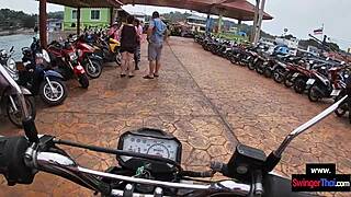 hey check this amateur thai teen couple banging outdoors on thailand island