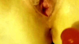 Deep sloppy wetness tightens around perfect pussy grip