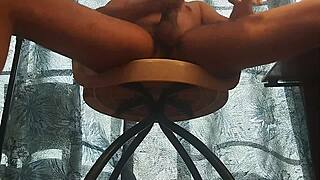 he pulls out his massive monster cock on video call shocking his amateur friend completely