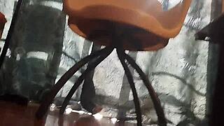 he pulls out his massive monster cock on video call shocking his amateur friend completely