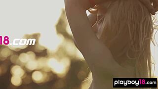 Petite All-Natural Ukrainian Blondie Emily Rise Strips Naked Among Huge Cacti