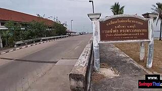 hey check this amateur thai teen couple banging outdoors on thailand island