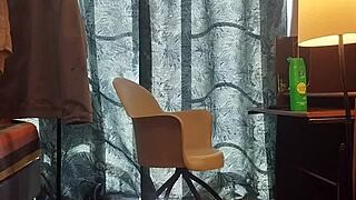 he pulls out his massive monster cock on video call shocking his amateur friend completely