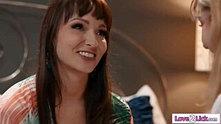 gag on your big tit stepmommy's huge strapon then let her fuck your tight pussy